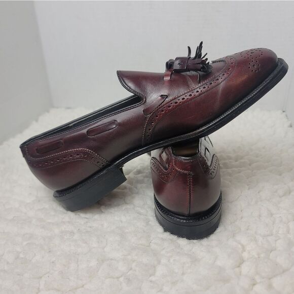 Vtg Johnston & Murphy Presidents Collection Sz 7.5 Tassel Loafers Brown Leather main image 10